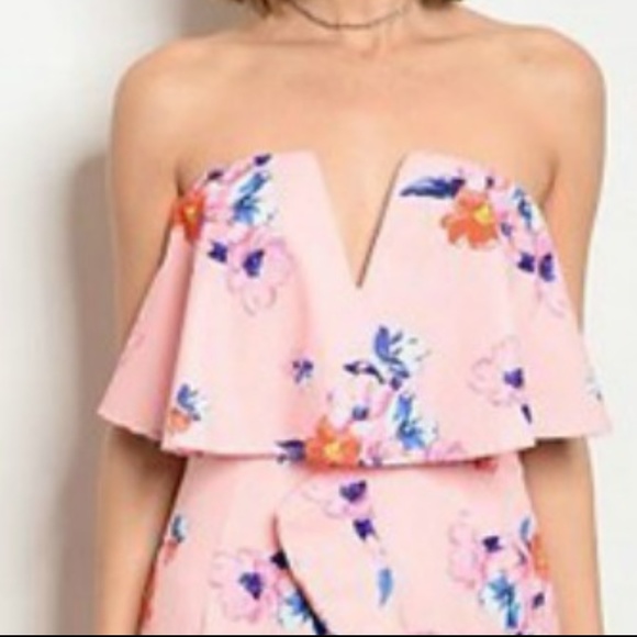 SUMMER CLEARANCE Pink Floral Maxi Dress - Picture 3 of 6